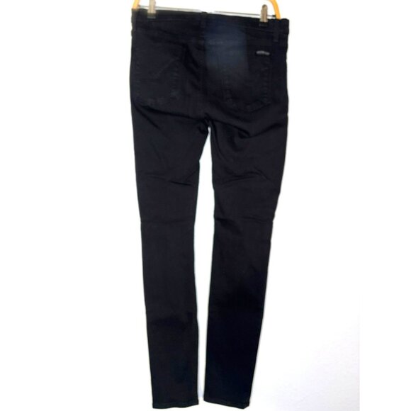 Hudson Nico Midrise Super Skinny Black Jeans Size 30 - Picture 2 of 11